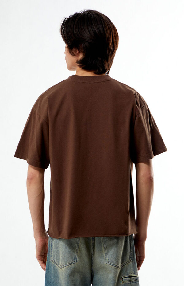 Brown Premium Cropped T-Shirt (3) Men’s Oversized Brown T-Shirt & Relaxed Fit Blue Jeans Set