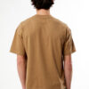 Men’s Oversized Brown “Bonjour” Printed T-Shirt