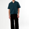 Men’s Farms Green Woven Camp Collar Shirt