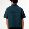 Men’s Farms Green Woven Camp Collar Shirt